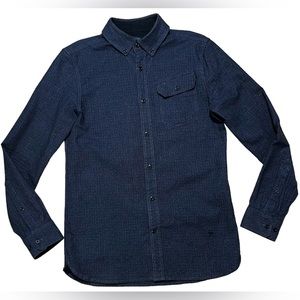 G-Star Raw Men’s Rivo BTD Long Sleeve Button Down Shirt in Raven Sz M